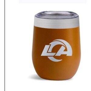 The Memory Company Los Angeles Rams LA Tumbler Stainless Steel Cup Lid Travel